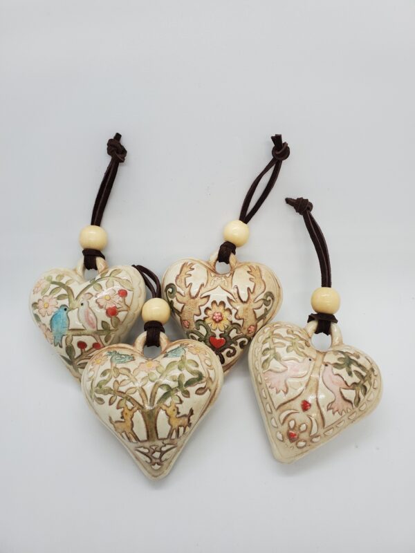 Puffy heart ornament