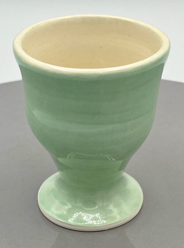 Tiny Footed Seafoam Earthenware Vessel