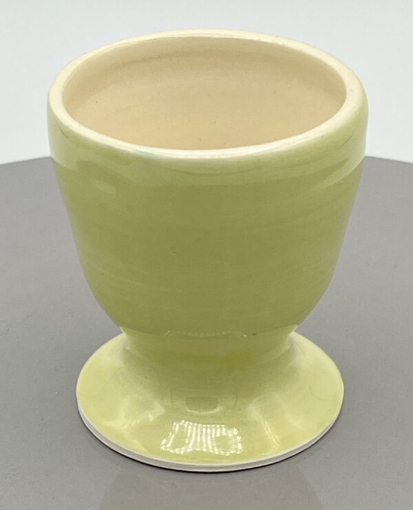 Tiny Footed Light Green Earthenware Vessel